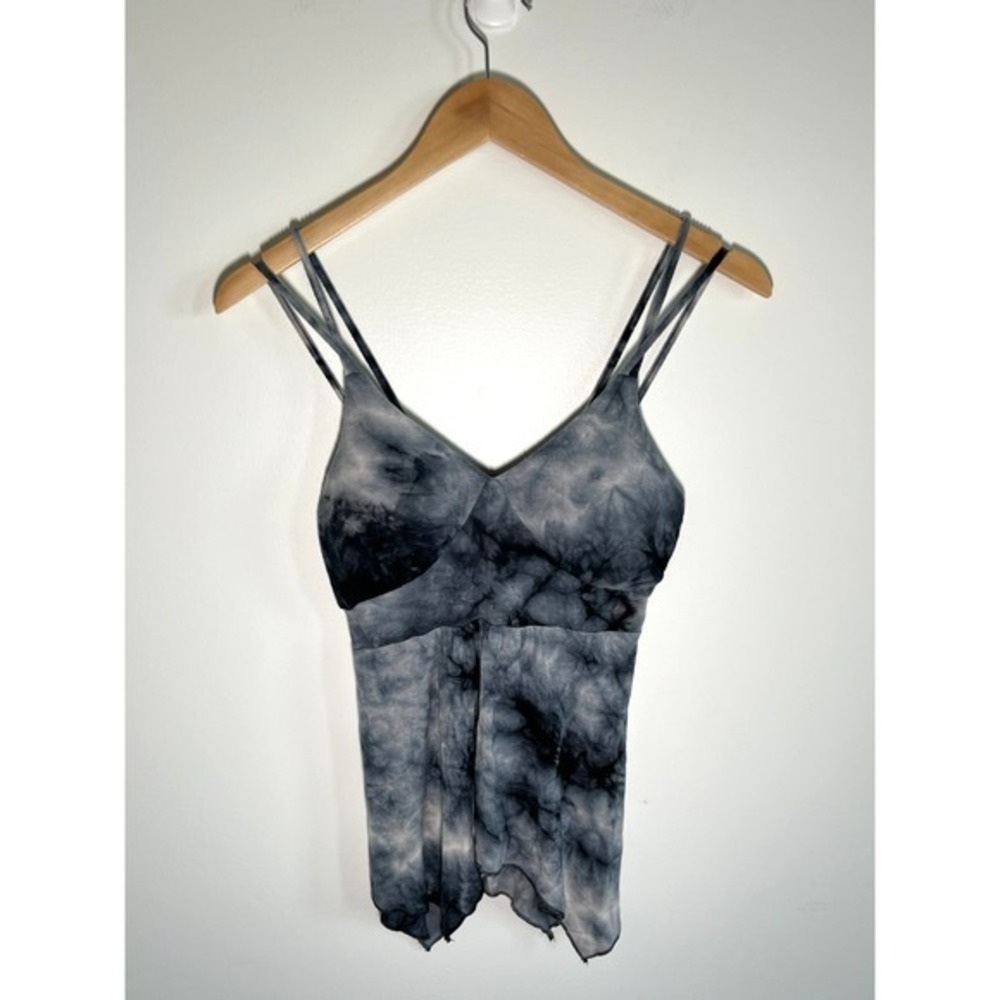 No Boundaries Tank XS Blue Y2K Babydoll Fairy Grunge Whimsigoth Asymmetrical Hem
